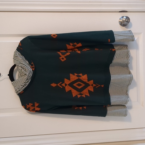 Ladies Faux Double Layer Cowl Neck Size L - Picture 2 of 4